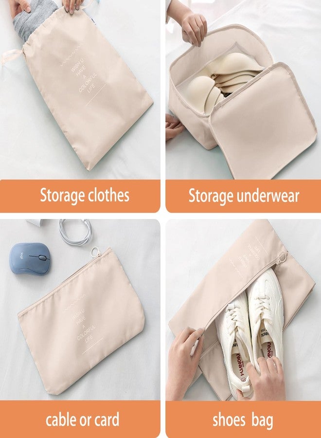 YEEYAA Packing Cubes for Travel - 8 Set Luggage Organizer Bags for Family, Mesh Breathable Travel Packing Cubes for Suitcases Durable Travel Essentials Bags Set - Image 5